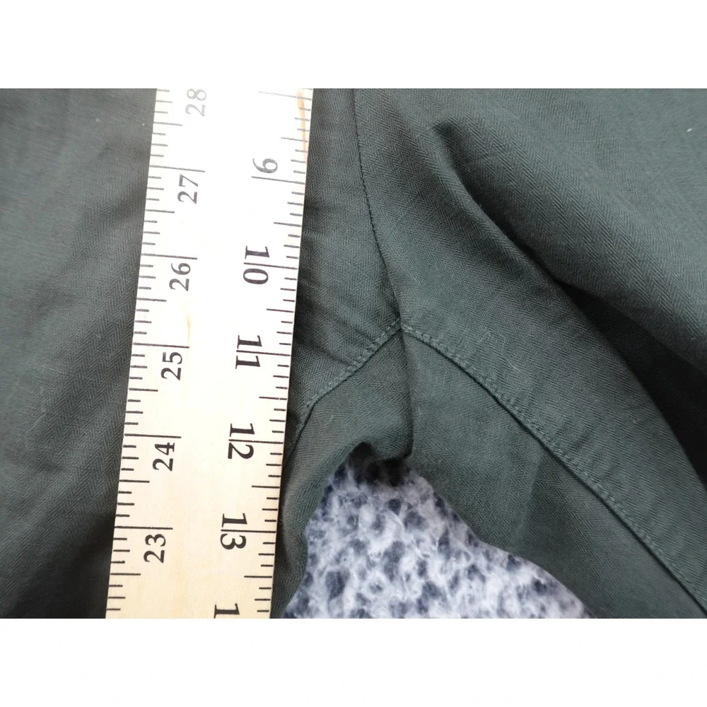Banana Republic Trousers Mens‎ 33x34 Olive Green Good Herringbone Chino Pants